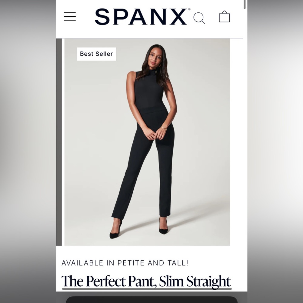 Spanx dress pants. Brand new with tags. Size small.